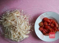 炒西红柿金针菇的做法图解3