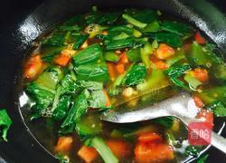 番茄鸡蛋青菜汤的做法图解4