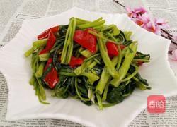 红椒空心菜的做法图解8