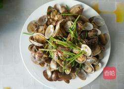 海鲜炒花蛤的做法图解3