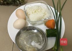 鸡蛋米饭煎饼之(死心踏地)的做法图解1