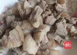 红烧肉炖干豆角木耳葫芦条的做法图解4