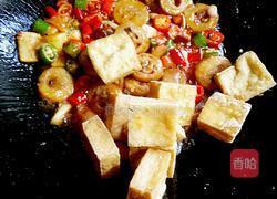 臭干子烧肥肠的做法图解8