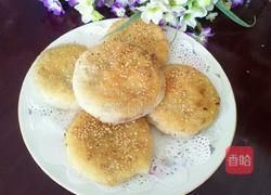豆沙糯米粉芝麻饼的做法图解8