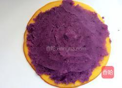 紫薯蛋卷的做法图解7