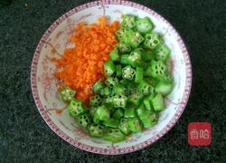 秋葵炒蛋的做法图解4