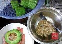 苦瓜镶猪肉的做法图解4