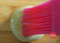 Illustration of how to make bean paste open cake 14