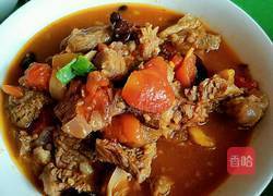 柿子炖牛腩的做法图解9