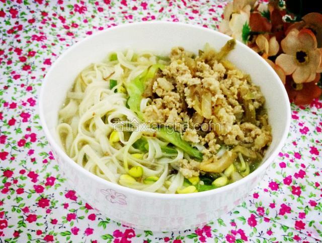 榨菜肉沫面