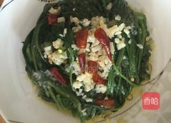 炝拌波菜的做法图解3