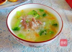 西蓝花瘦肉粥的做法图解6