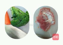 西蓝花瘦肉粥的做法图解1