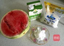 西瓜牛奶西米露的做法图解1