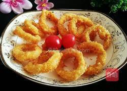 酥炸鱿鱼圈的做法图解6
