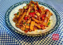 肉炒香素鸡的做法图解7