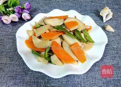 胡萝卜炒杏鲍菇的做法图解8