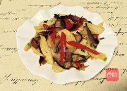 茭白炒腊肉的做法图解10