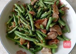 豆角炒肉的做法图解4