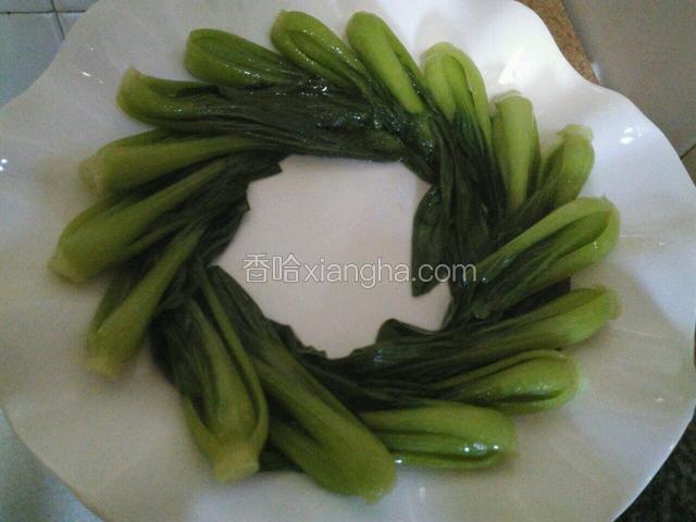 绰水青菜摆盘