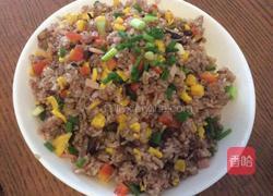 香菇红米炒饭的做法图解3