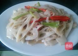 素炒藕片的做法图解3