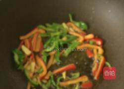 双椒红薯梗的做法图解4