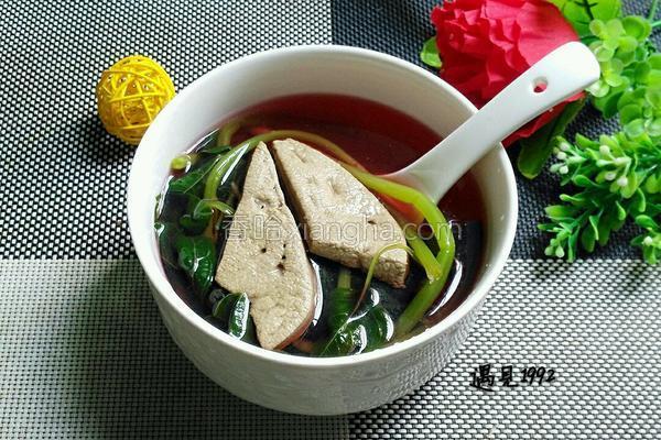 红苋菜猪肝汤