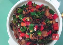 彩椒冬菜五花肉的做法图解10