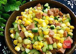 火腿炒玉米的做法图解6