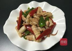 双椒炒鱿鱼的做法图解9