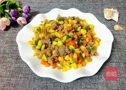 玉米胡萝卜炒瘦肉的做法图解8