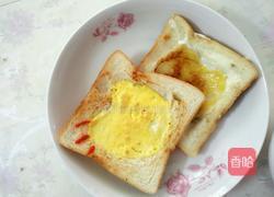 鸡蛋煎面包片的做法图解6