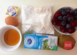 蜂蜜水果松饼的做法图解1