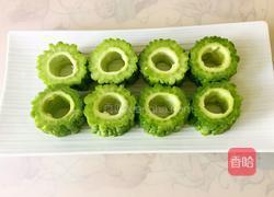 苦瓜酿紫薯的做法图解3