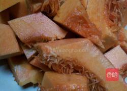 南瓜煲红腰豆的做法图解1