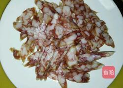 荷兰豆炒腊肠的做法图解3