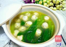 青菜鸡肉丸子汤的做法图解8