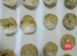 青菜鸡肉丸子汤的做法图解3