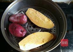 七夕玫瑰花卷的做法图解2