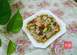 酸菜炒大肠的做法图解11