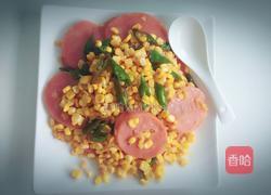 火腿肠炒玉米粒的做法图解5