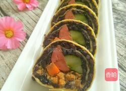 黑米鸡蛋卷（改装版寿司）的做法图解17