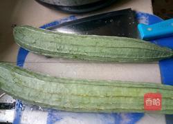 丝瓜炒肉的做法图解1