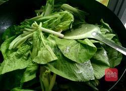 双椒炒小白菜的做法图解4