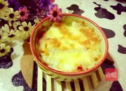 辣白菜培根芝士焗饭的做法图解10