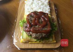 手握汉堡寿司的做法图解7