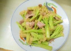 菜花炒肉片