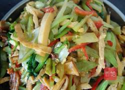芹菜豆腐干炒肉的做法图解7