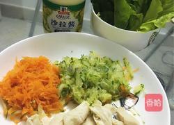 蔬菜鸡肉卷的做法图解4